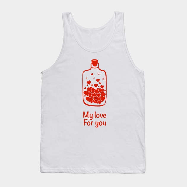 Love for you Tank Top by AlinaArt